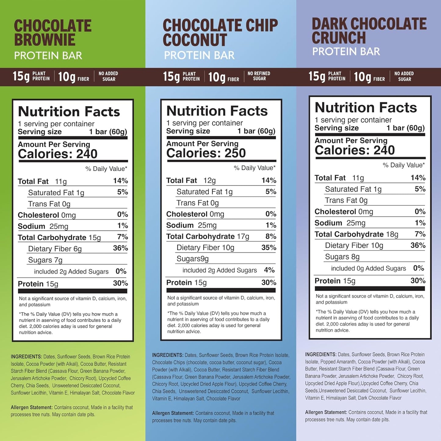 amrita-vegan-protein-bars-variety-pack---6-flavors-high-fiber-no-sugar-plant-based-protein---peanutdairy-soy-gluten-free---meal-replacement-breakfast-bars---15g-protein-bars-3