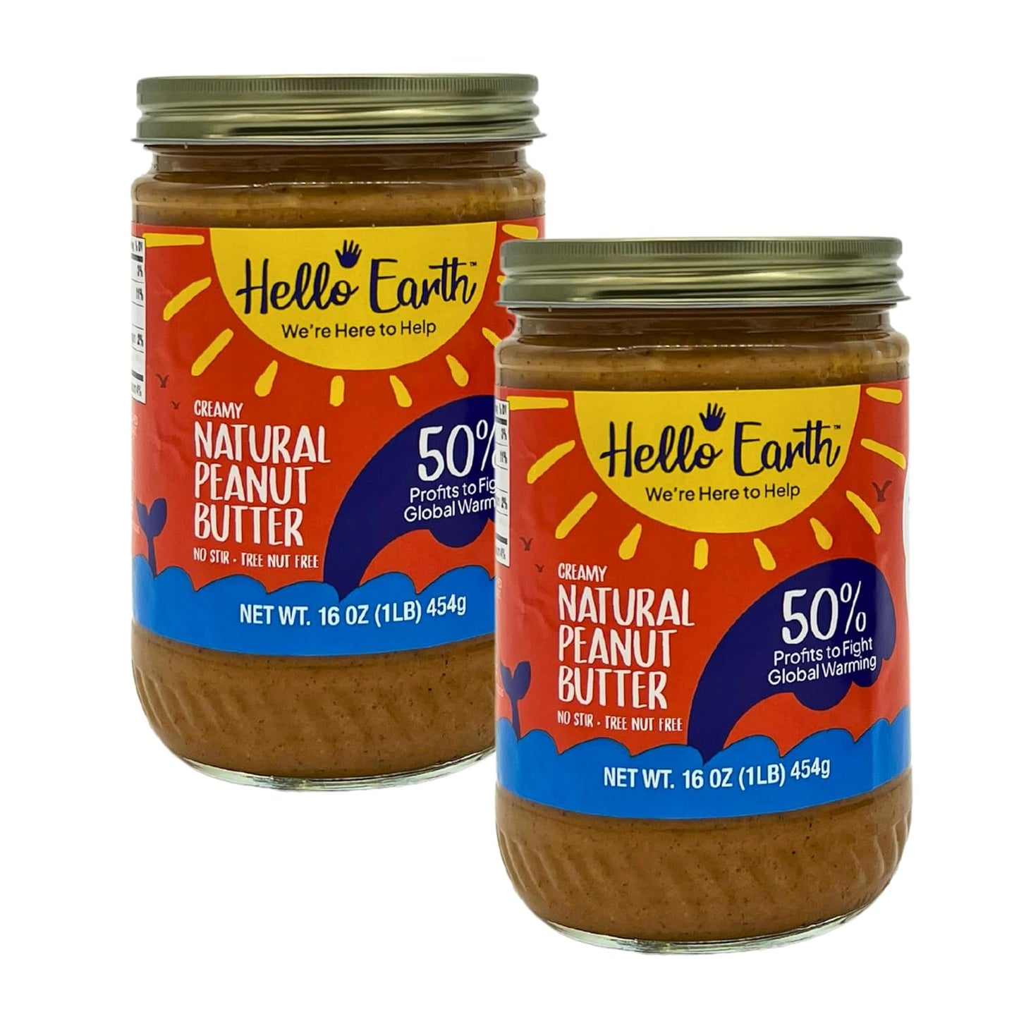 earth-friendly-all-natural-creamy-peanut-butter---gluten-free-vegan-kosher---50-profits-towards-fighting-global-warming---16-oz-pack-of-2-1