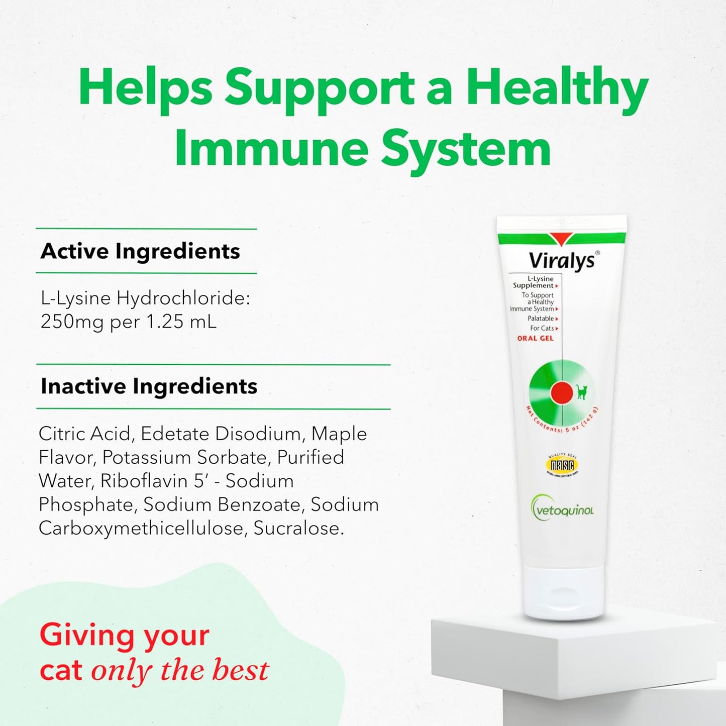 vetoquinol-viralys-gel-l-lysine-supplement-for-cats---5oz-maple-flavored-gel---supports-immune-health-allergies-runny-nose-watery-eyes---cats-kittens-of-all-ages-2
