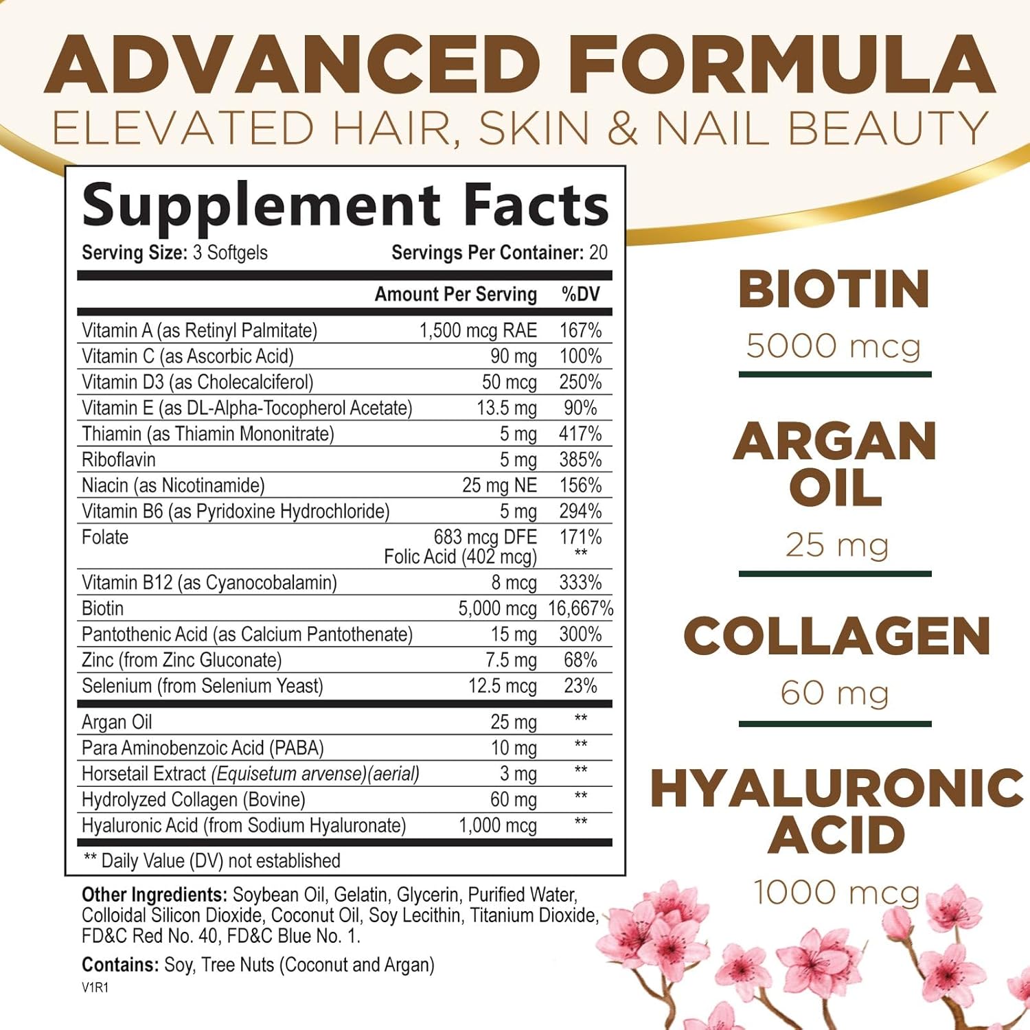 womens-hair-growth-and-beauty-supplement---ultra-strength-hair-vitamins-with-biotin-collagen-and-hyaluronic-acid---supports-skin-nails-and-keratin---non-gmo-softgels---60-count-2