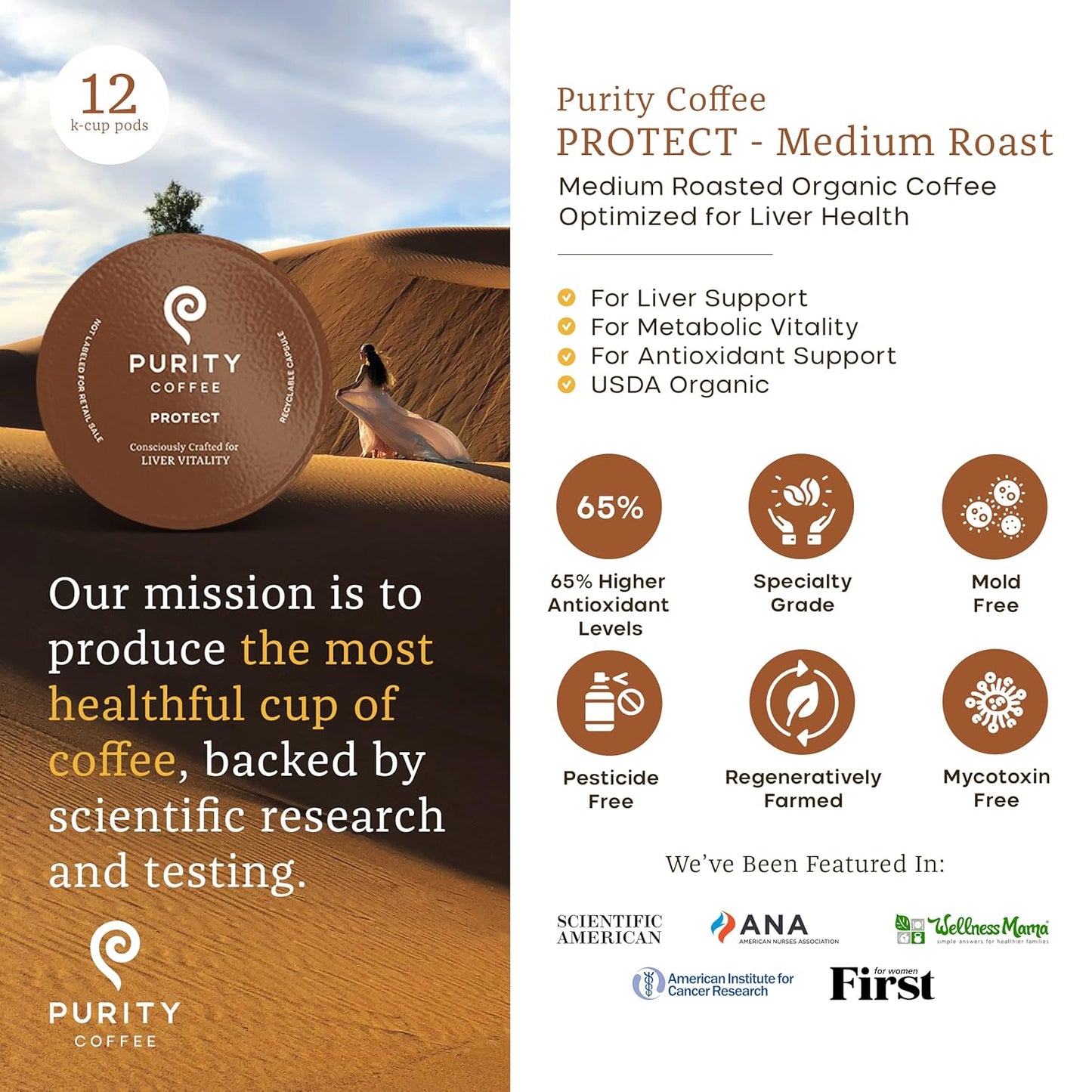 usda-certified-organic-single-serve-coffee-pods-with-high-antioxidants---light-medium-roast---mold-mycotoxin-and-pesticide-tested---12-ct-box---specialty-grade-arabica-2