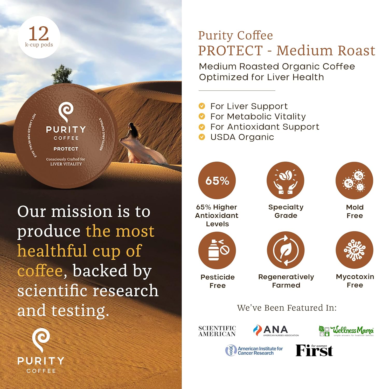 usda-certified-organic-single-serve-coffee-pods-with-high-antioxidants---light-medium-roast---mold-mycotoxin-and-pesticide-tested---12-ct-box---specialty-grade-arabica-2