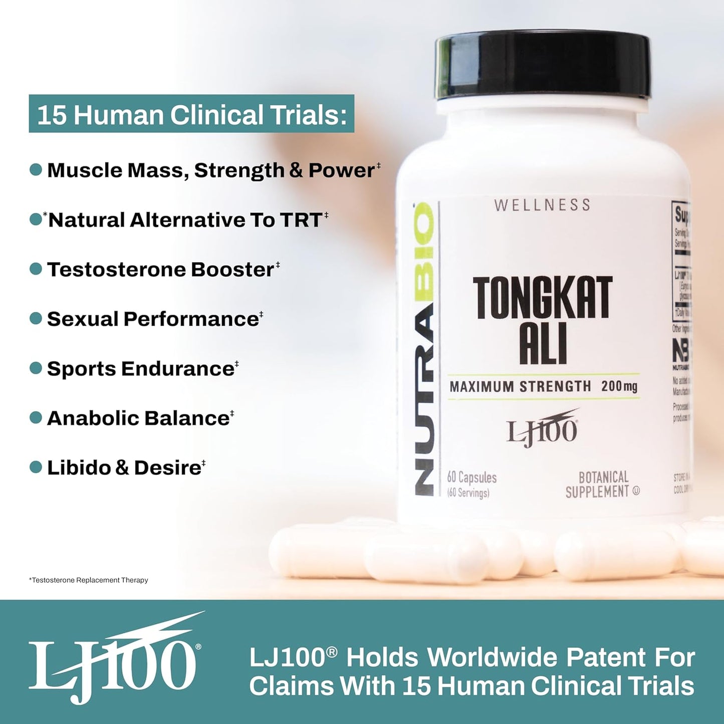 tongkat-ali-lj-100-capsules---natural-muscle-mass-strength-support---200mg-60-servings---nutrabio-3