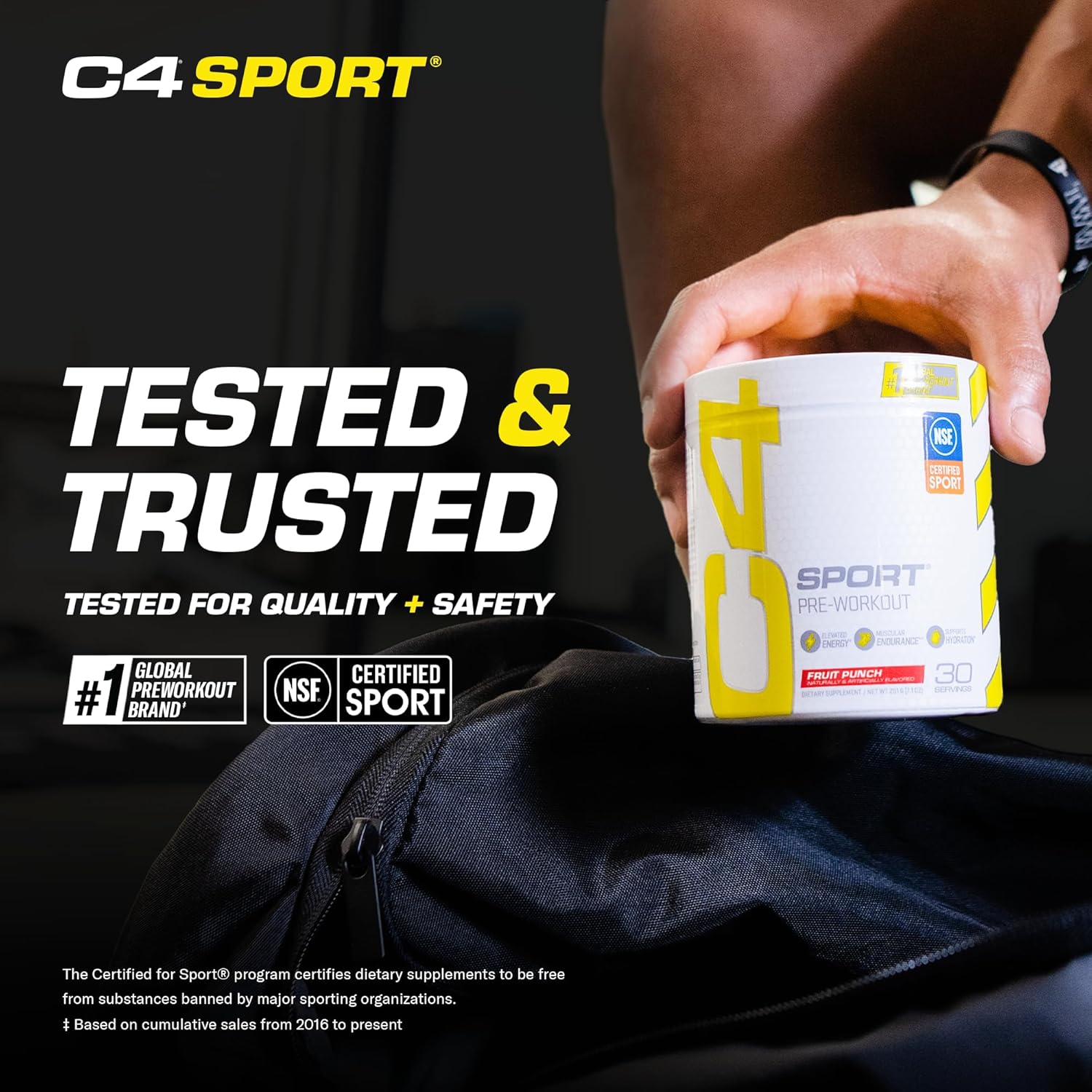 Cellucor C4 Sport Pre Workout Powder Fruit Punch - NSF Certified for Sport | 30 Servings, Pack of 2 - Packaging Varies - Espot.com.au