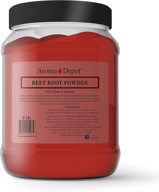 aroma-depot-beet-root-powder-2-lb---raw-non-gmo-vegan-gluten-free---nitric-oxide-stamina-booster---immune-system-support---natural-energy-boost-1