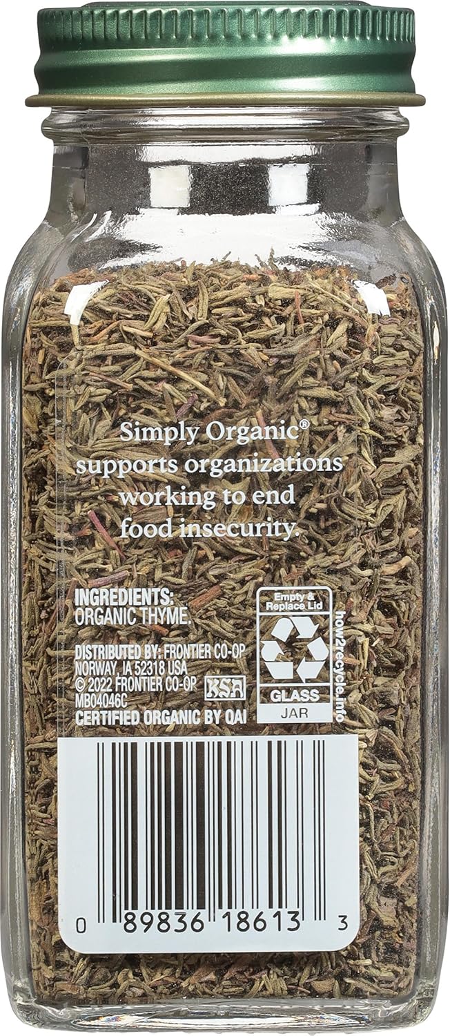 organic-whole-thyme-leaf-in-078-oz-jar---woodsy-herbaceous-aroma-non-gmo-kosher---no-etos-2