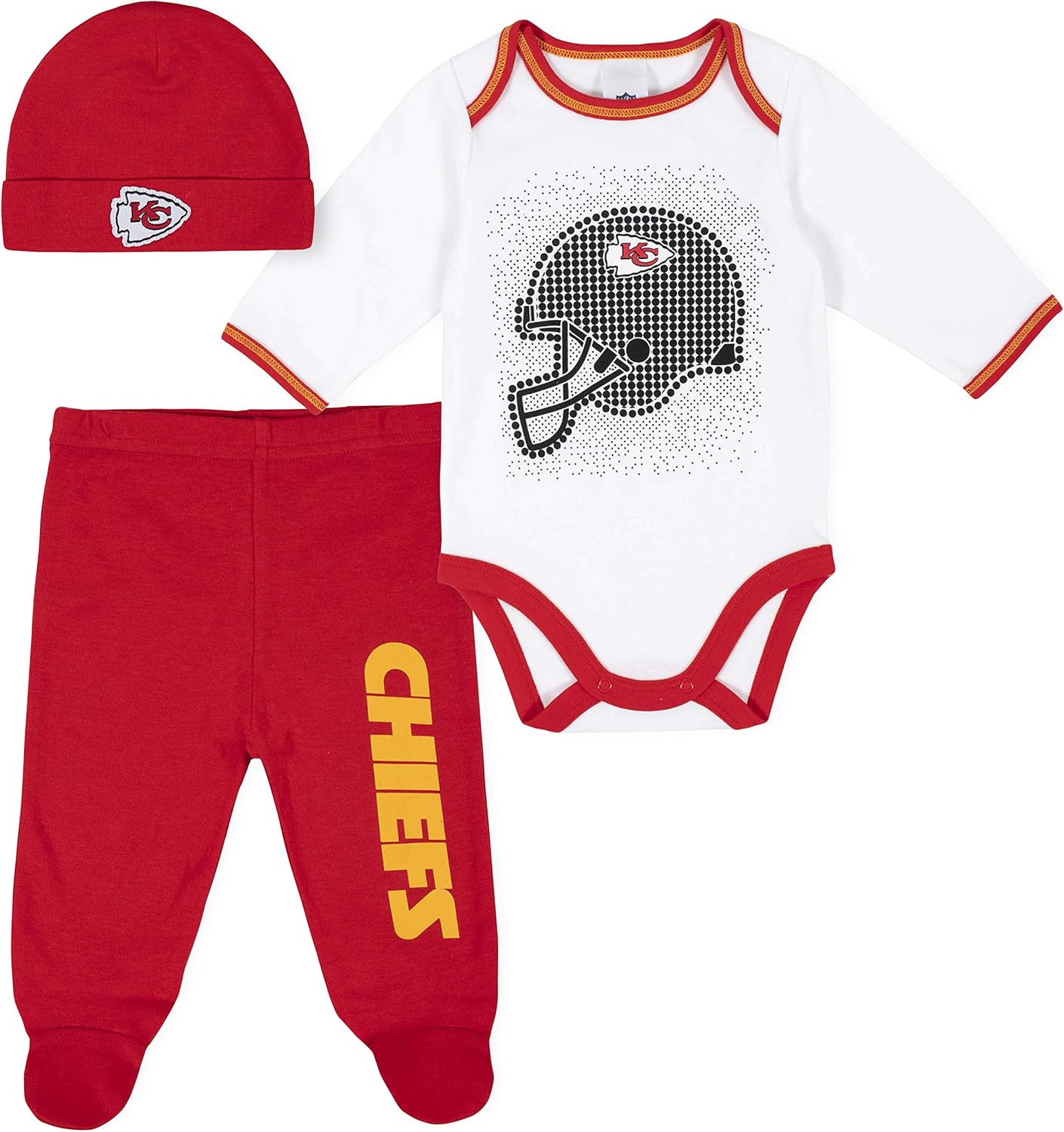 Official NFL Team Gerber Unisex Baby Footed Pant and Bodysuit Set - Perfect Gift Idea for Football Fans! - Espot.com.au