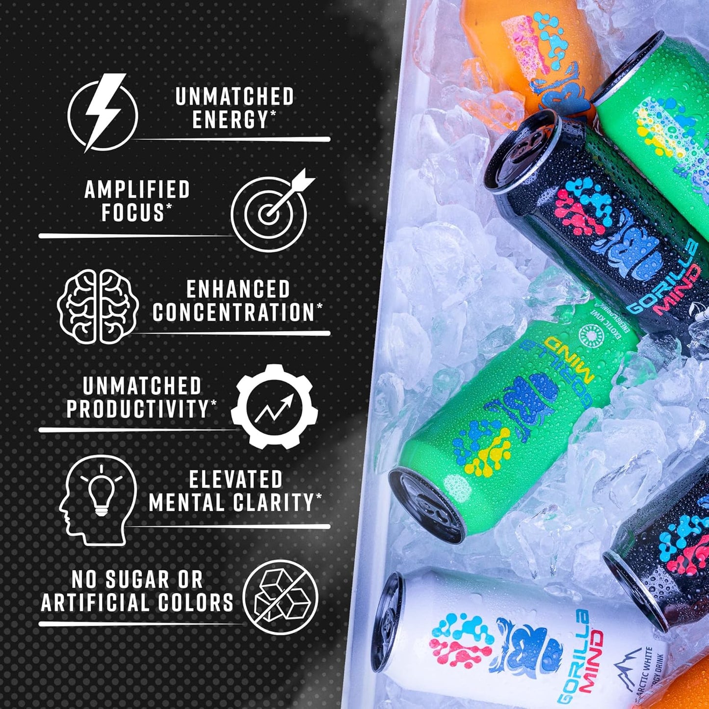gorilla-mind-energy-drink---boost-energy-and-focus-with-n-acetyl-l-tyrosine-alpha-gpc-caffeine-uridine-and-saffron---no-sugar-or-artificial-colors---16oz-12-pack-black-cherry-vanilla-3