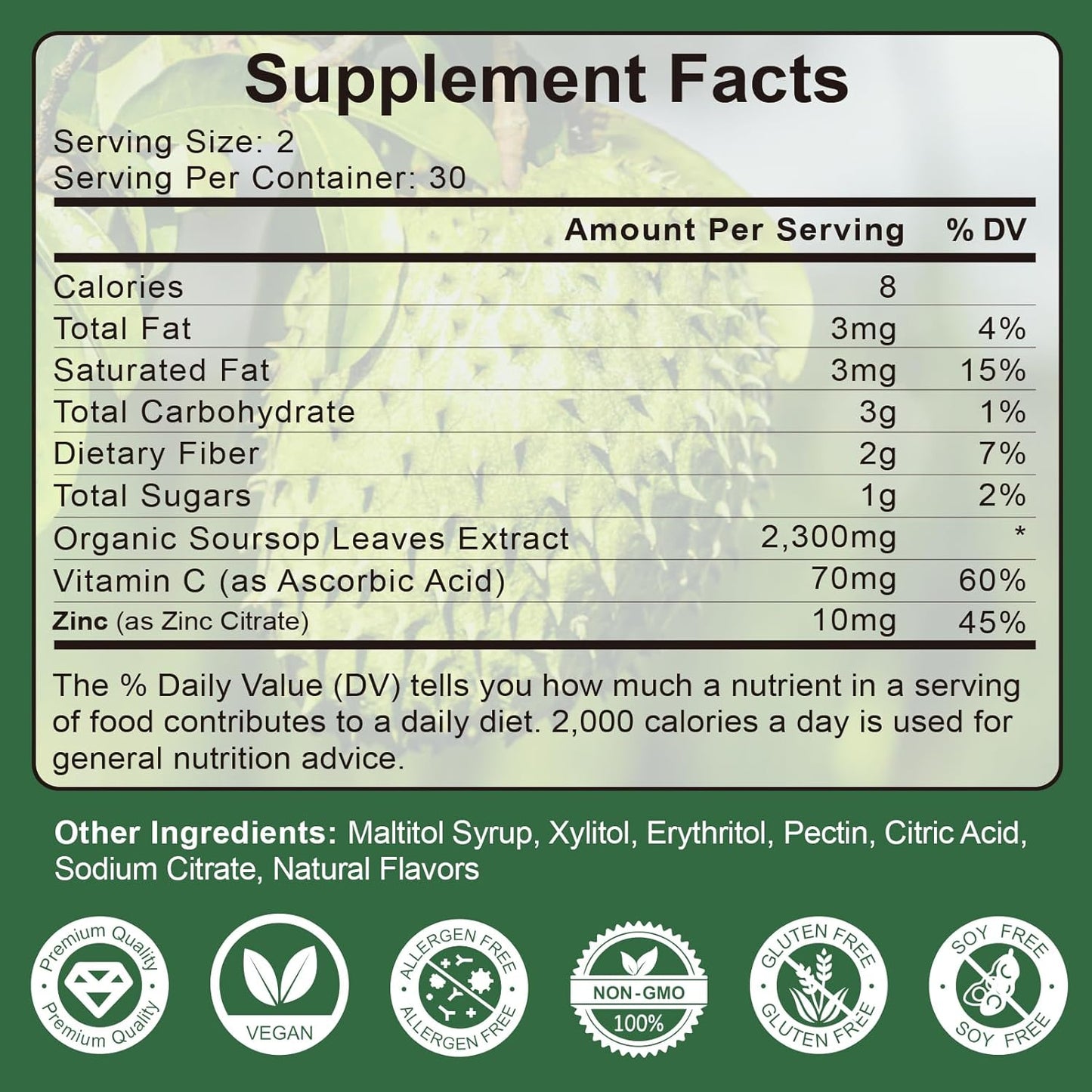 organic-soursop-gummy-bears---immune-support-with-vitamin-c-zinc---non-gmo-antioxidant-gummies---60-count-2