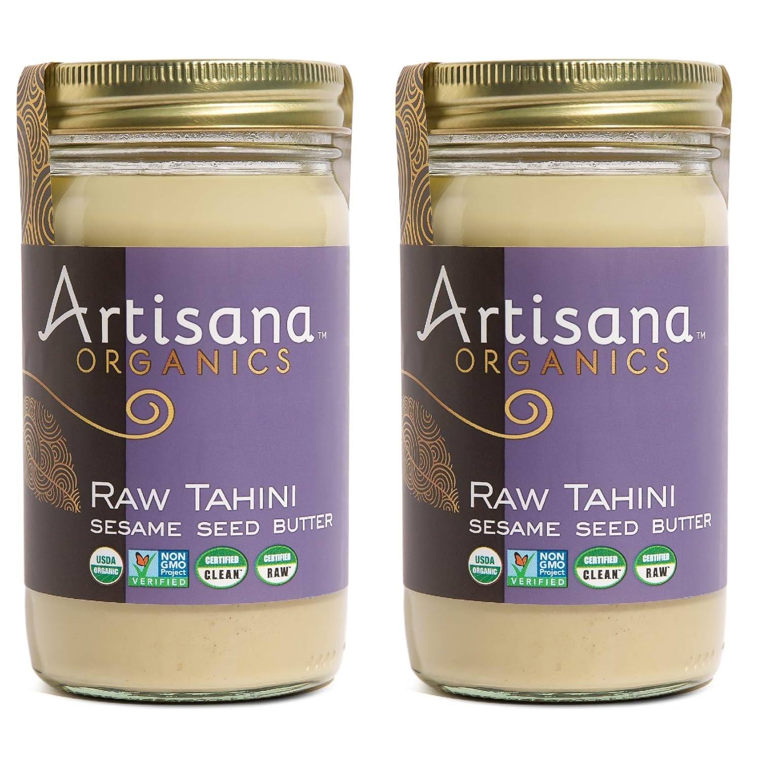 organic-raw-tahini-sesame-seed-butter---2-pack-of-unroasted-non-gmo-vegan-paleo-keto-friendly-spread---14oz-jars-2