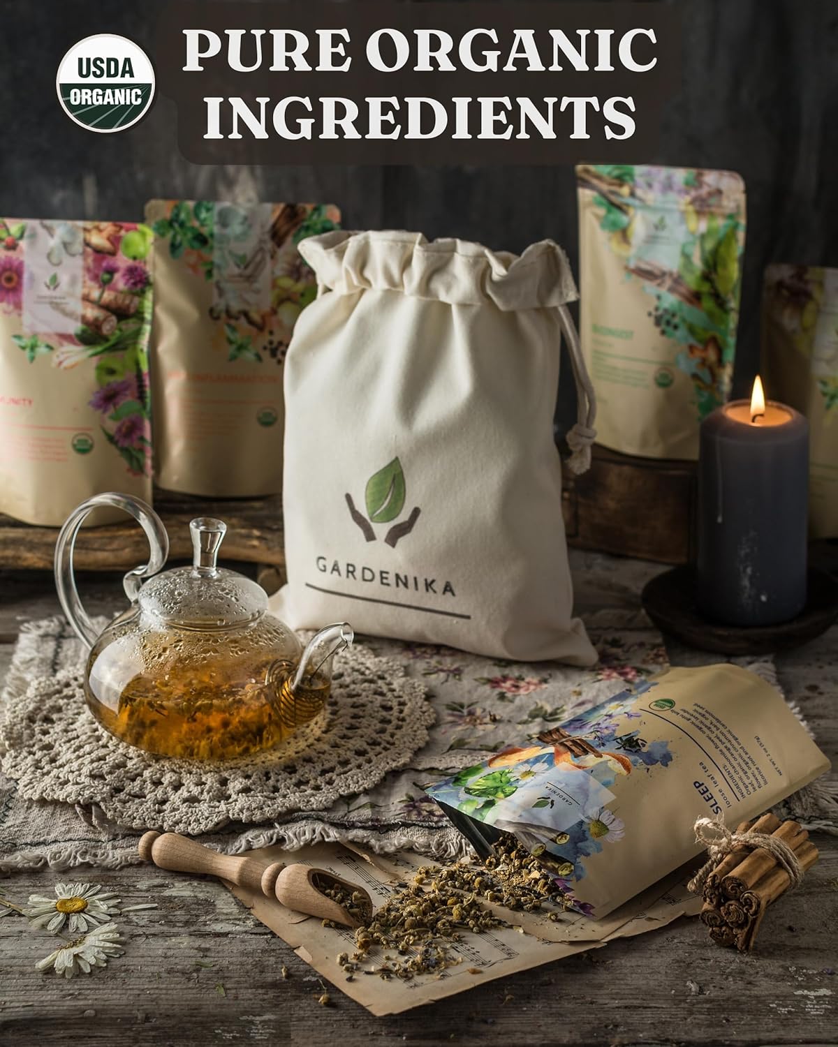 organic-herbal-tea-sampler-set---caffeine-free-loose-leaf-blend---ayurvedic-ksa-kosher-certified---no-added-flavors---5-pack-2