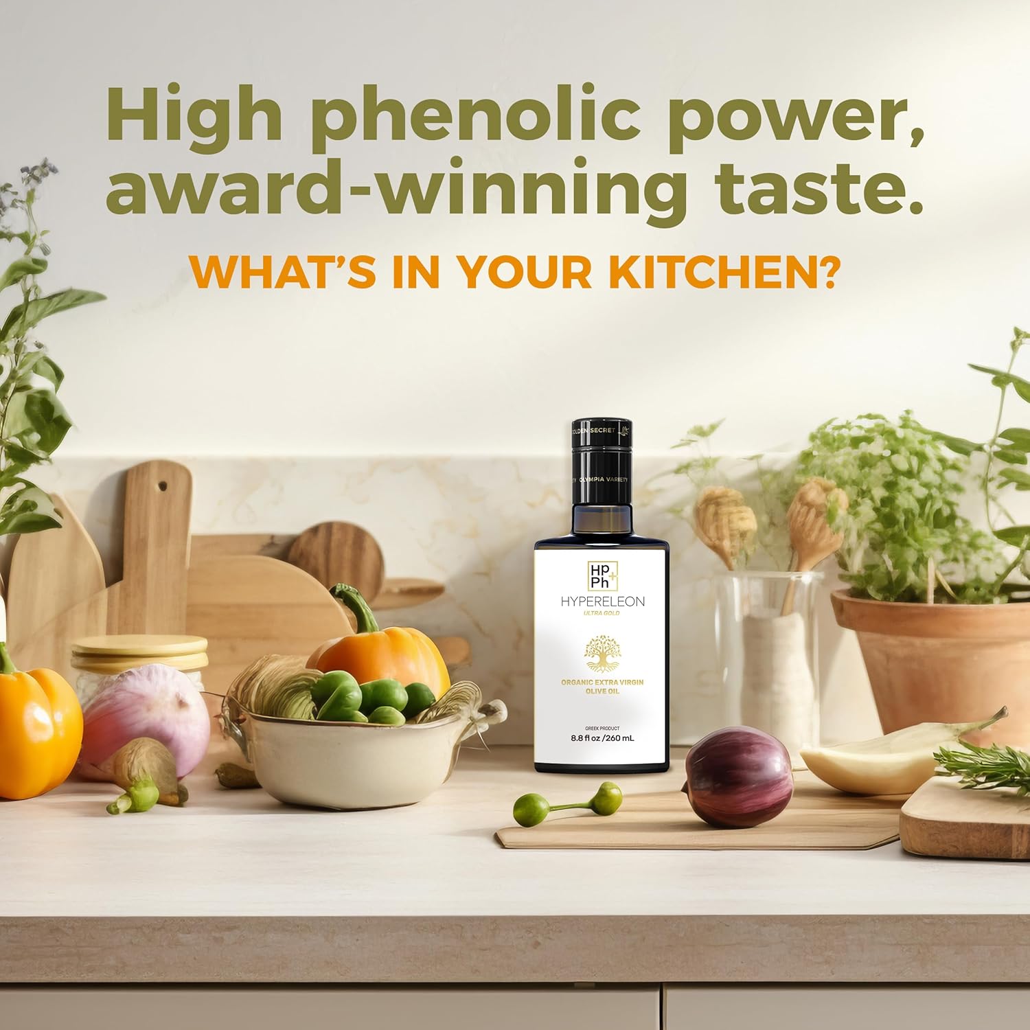 Premium Organic Greek Extra Virgin Olive Oil | G-Team Hypereleon Ultra Gold | High Phenolic | 100% Pure & Natural | Bio & Unfiltered | 65 Awards | 260ml (6 Pack) - Espot.com.au