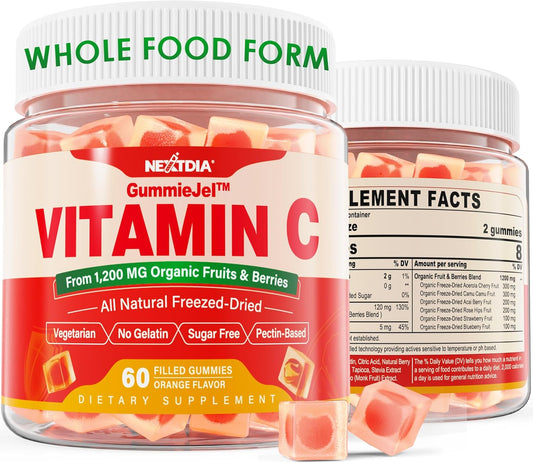 organic-vegan-whole-food-vitamin-c-gummies-for-adults-kids---natural-antioxidants-bioflavonoids---immune-collagen-support---high-absorption---zero-sugar---chewable---60-count-1