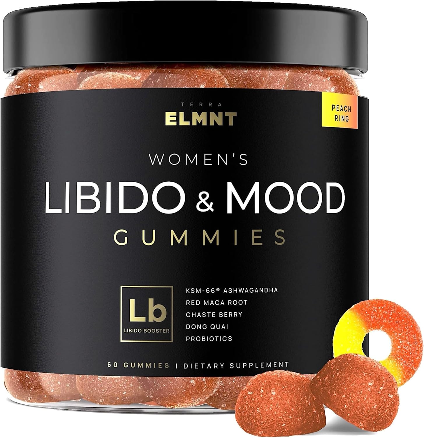 30x Strength Red Maca Root & Ashwagandha Gummies for Women - Natural Libido Booster, Hormone Balance, Cortisol Reducer, Stress Relief - Female Libido Mood Booster - TERRA ELMNT 4,050mg - Espot.com.au