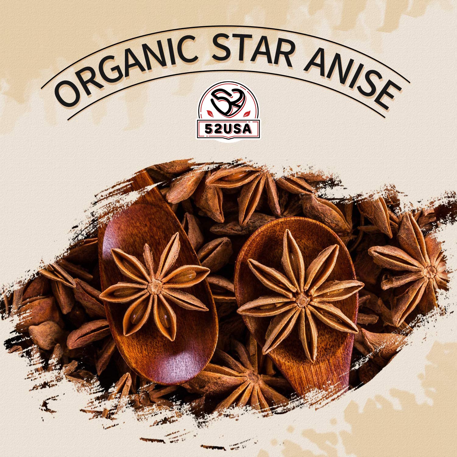 Organic Chinese Star Anise Whole Pods - 4 Ounce Pack - NON-GMO Verified - Ideal for Tea and Baking - Espot.com.au