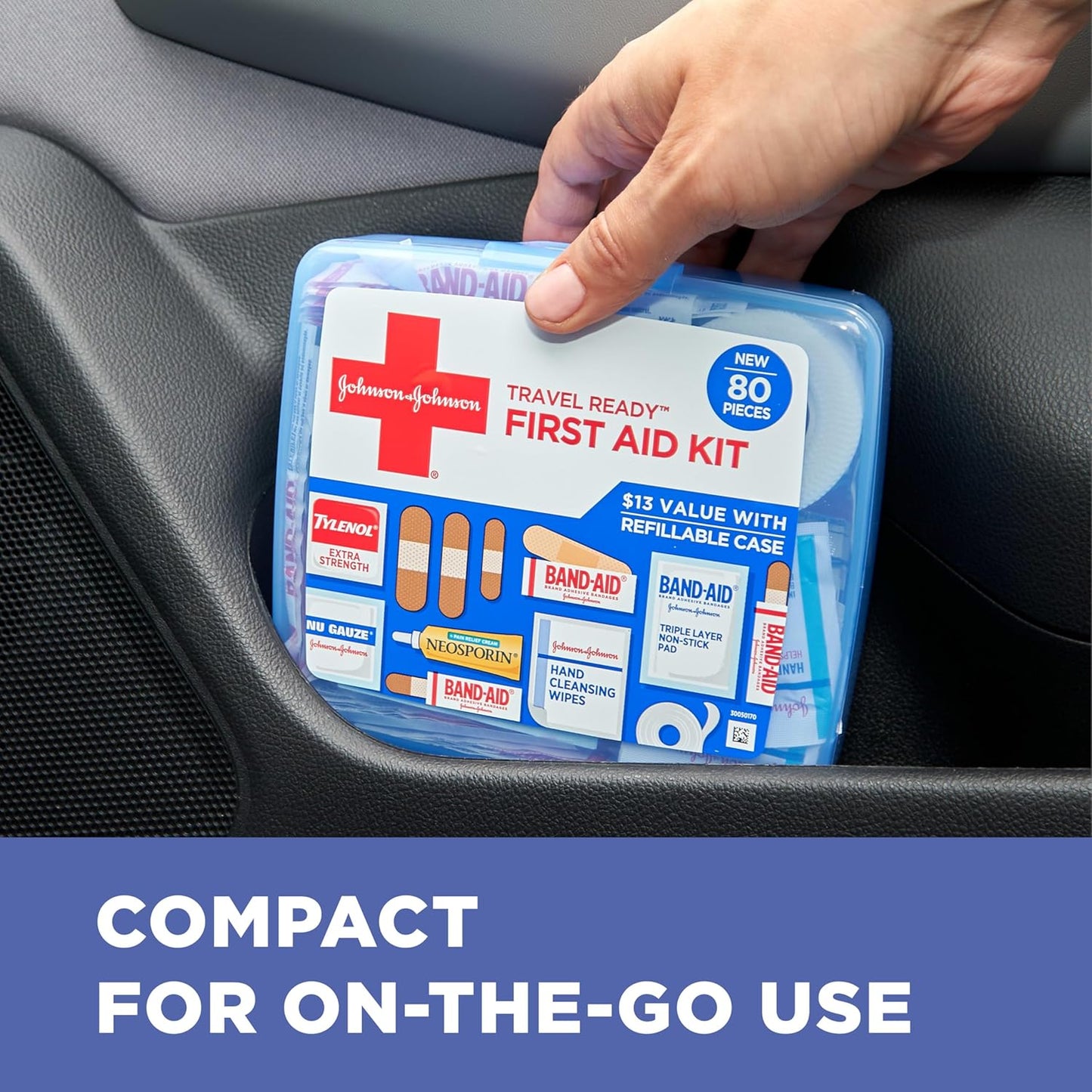 johnson-johnson-80-pc-travel-ready-first-aid-kit-for-minor-wound-care-assorted-bandages-gauze-pads-ideal-for-travel-on-the-go-3