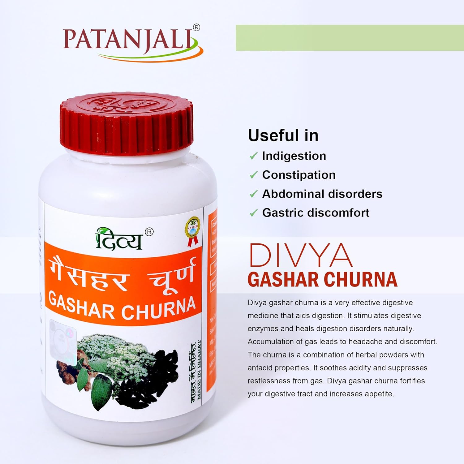 Patanjali Divya Gashar Churna 100gm - Pack of 2 for Digestive Health Support - Espot.com.au
