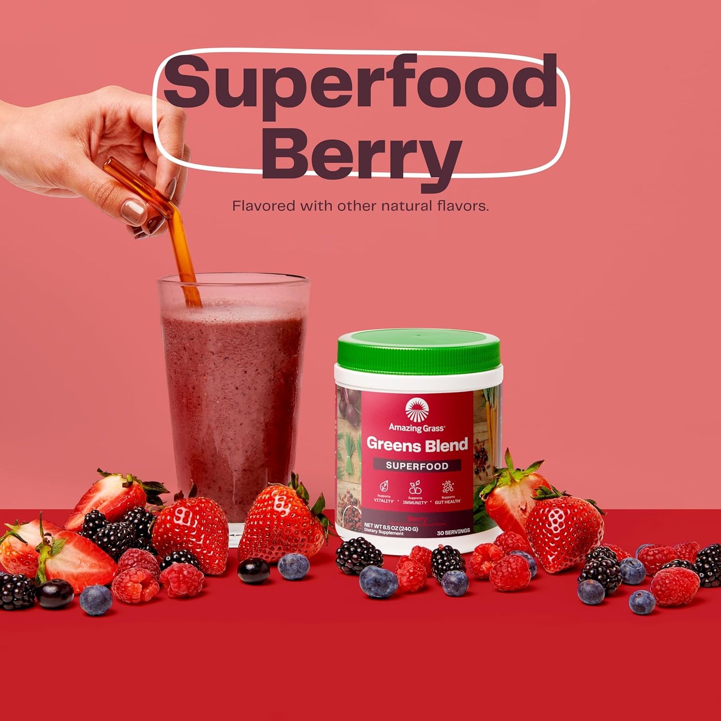 organic-superfood-powder-with-digestive-enzymes-probiotics---berry-flavored-greens-powder-with-spirulina-chlorella-beet-root-powder---30-servings-3