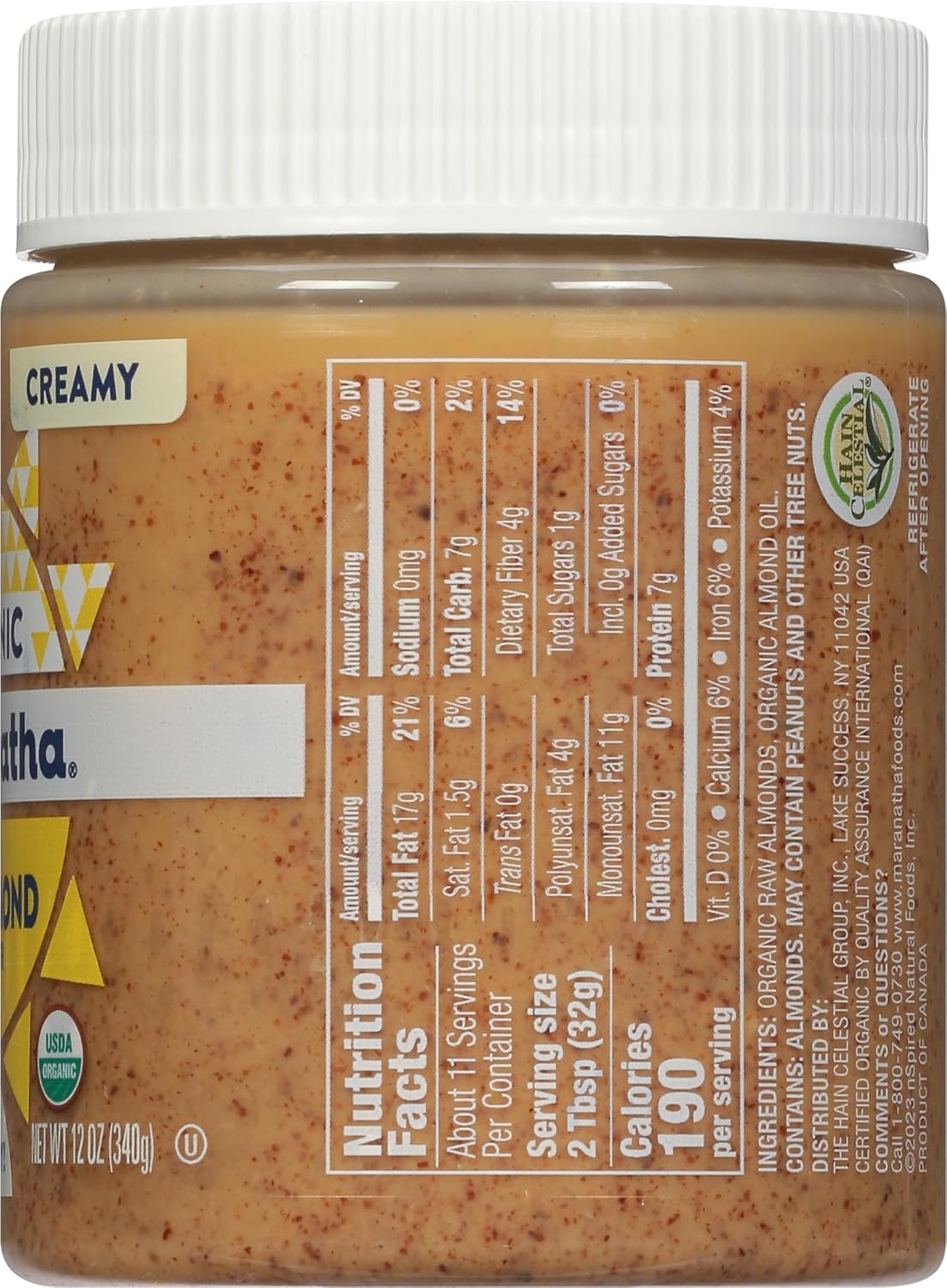 organic-raw-almond-butter---creamy-and-delicious---12-oz-jar---maranatha-brand-2