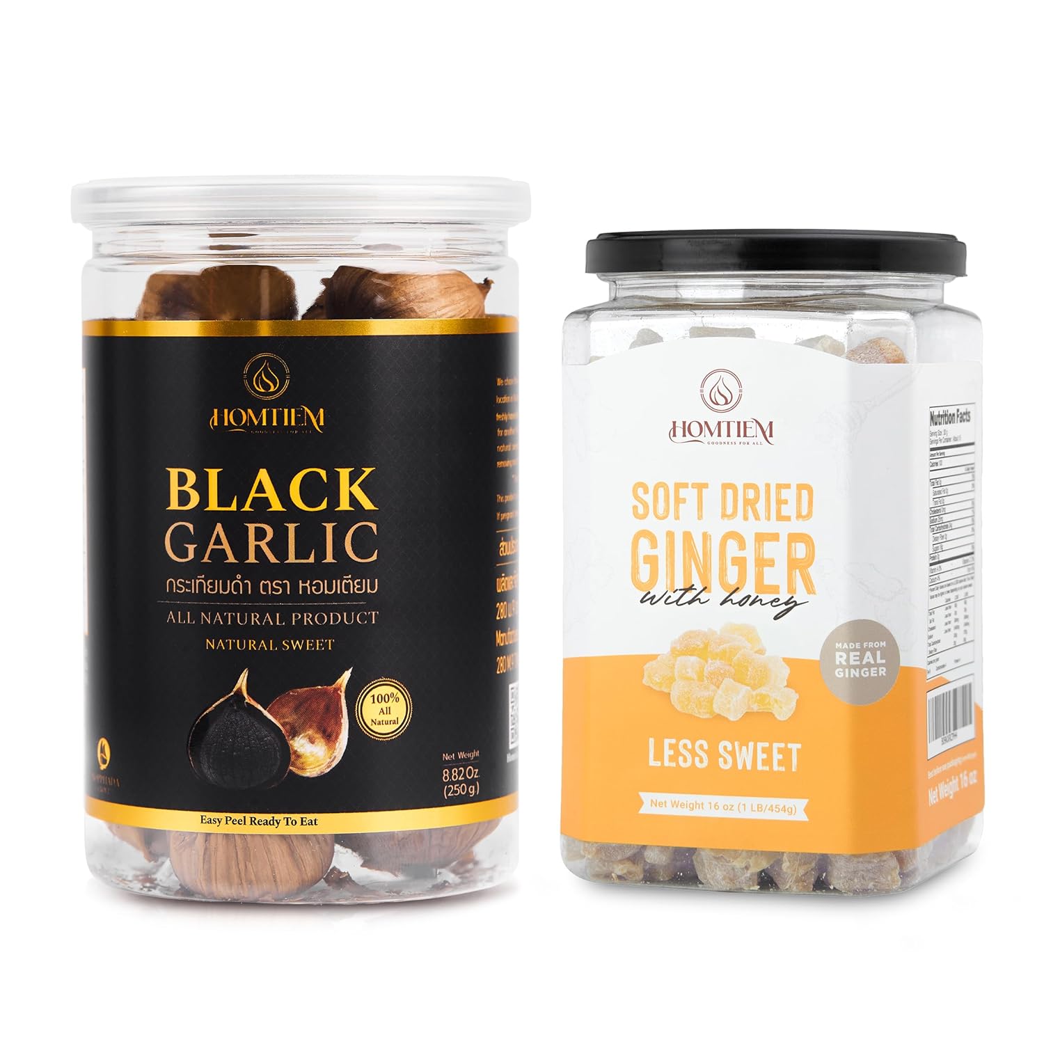 bundle-homtiem-black-garlic-250g-dried-crystallized-ginger-16oz---less-sweet-sugar-free-1
