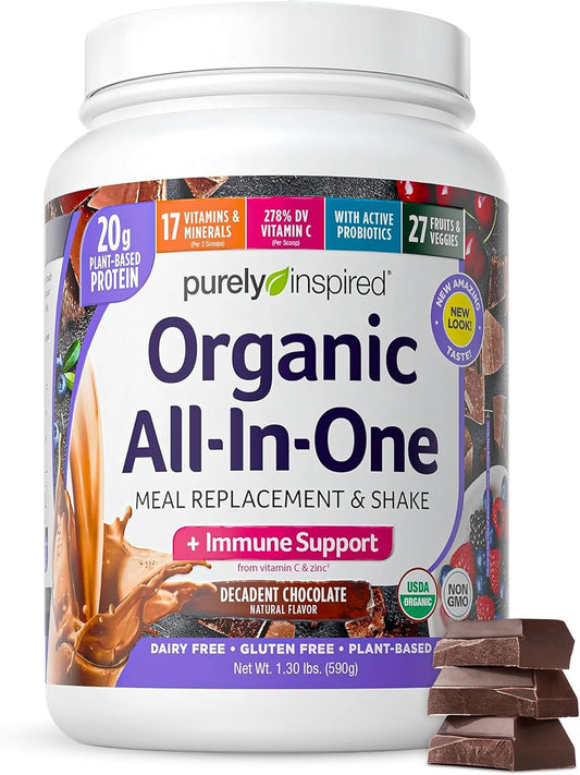 organic-plant-based-vegan-protein-powder-decadent-chocolate-flavor---meal-replacement-shake-for-men-women---gluten-free-14-servings-1