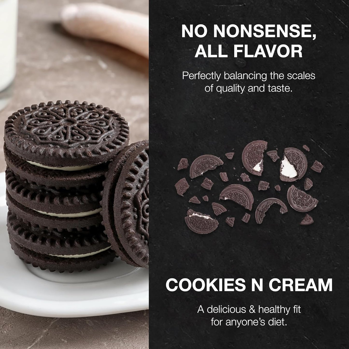 cookies-n-cream-raw-vegan-protein-powder---20g-plant-based-protein-with-vitamins-for-muscle-growth---low-fat-low-carb-naturally-flavored---25-servings-3