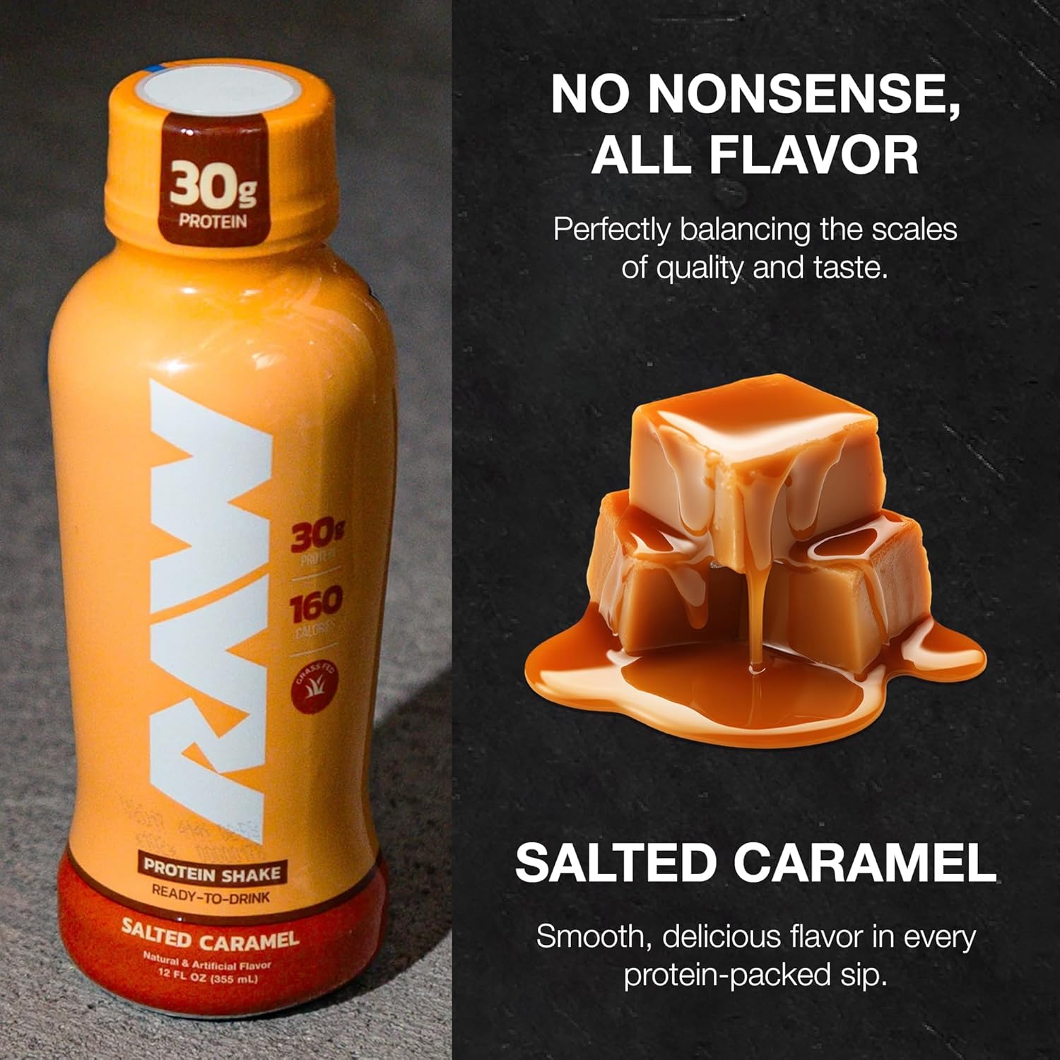 salted-caramel-protein-shake---ready-to-drink-with-grass-fed-whey-isolate-for-post-workout-recovery---gluten-free-zero-sugar-breakfast-drink---12-fl-oz-3