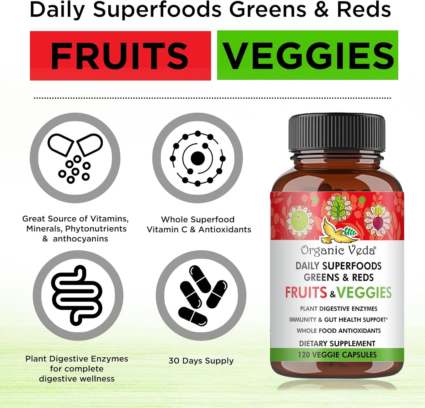 organic-veda-super-greens-reds-veggies-capsules---8-in-1-whole-food-supplement-with-papaya-spirulina-chlorella-moringa-beet-turmeric---120-vegan-capsules-4