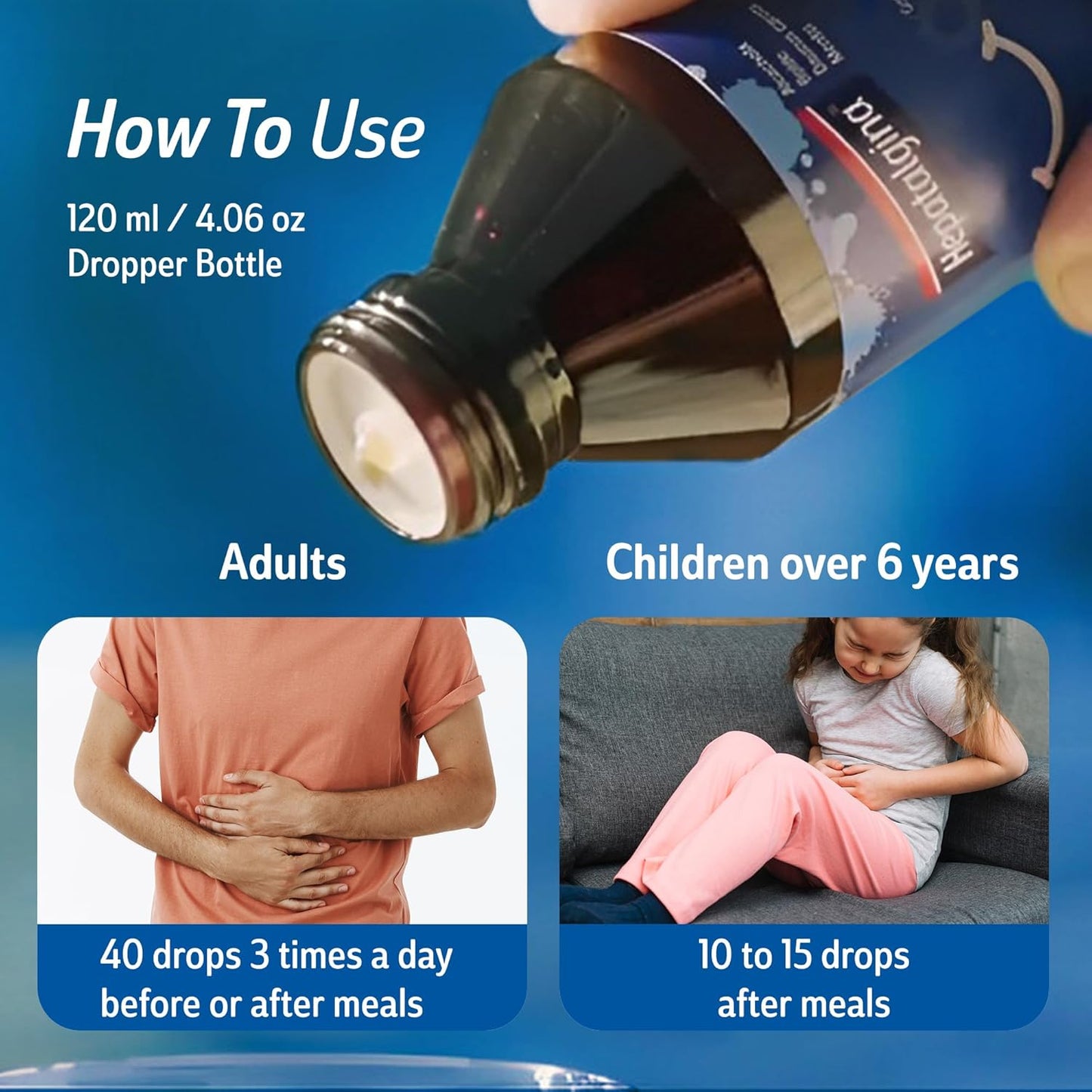 Liver Detox Cleanse Drops with Artichoke Extract - Herbal Liquid Supplement for Liver Support, Digestive Health, and Repair - 120 ml Bottle - Espot.com.au