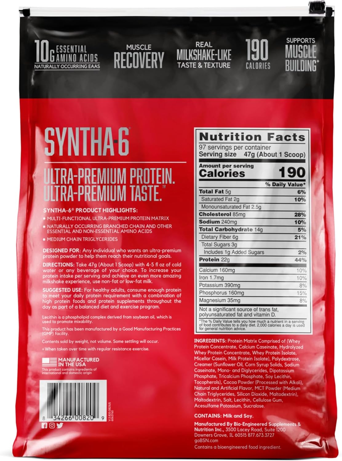 bsn-syntha-6-chocolate-milkshake-whey-protein-powder---97-servings-with-micellar-casein-protein-isolate-powder-7