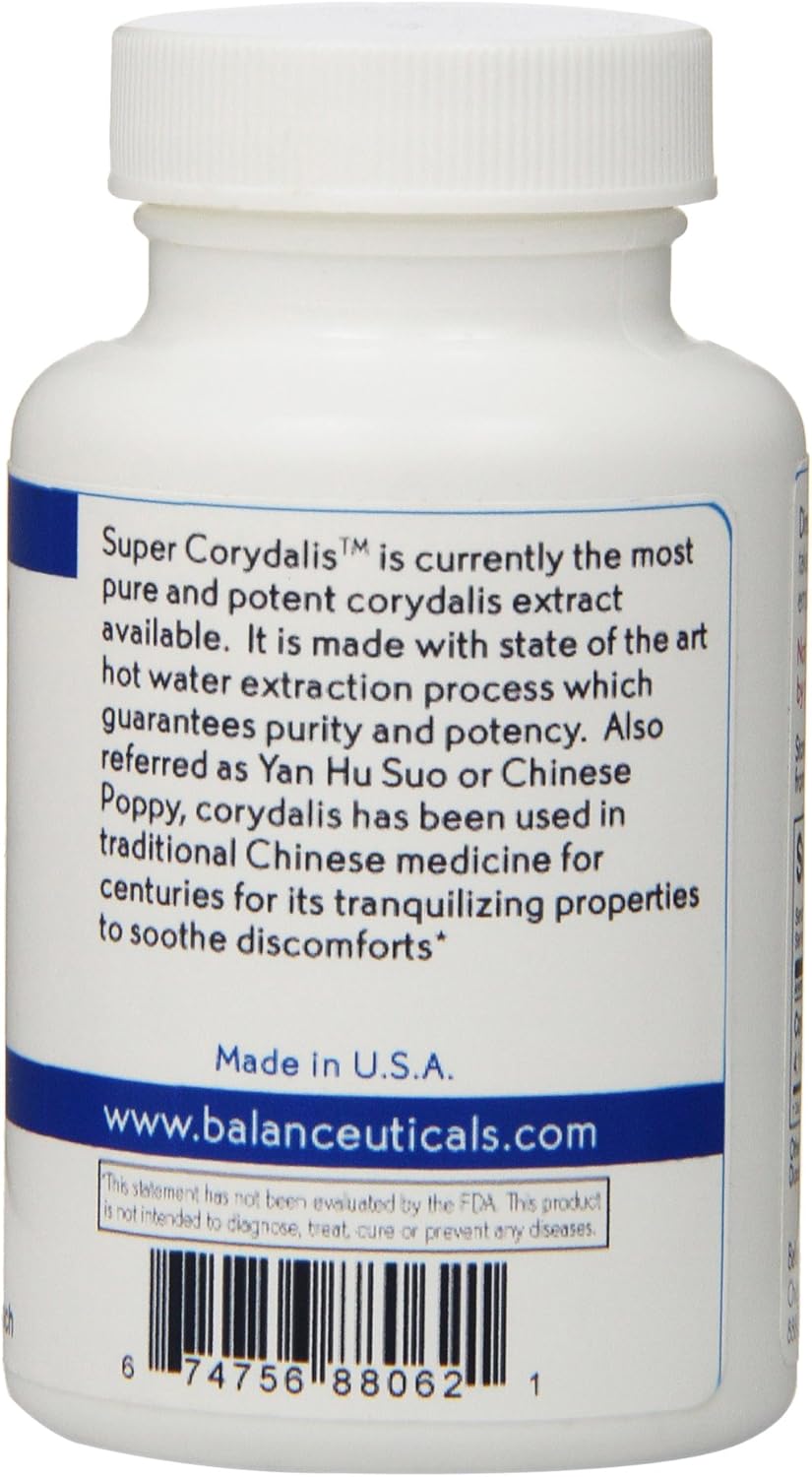 Natural Super Corydalis Extract Supplement - 60 Capsules by Balanceuticals - Espot.com.au