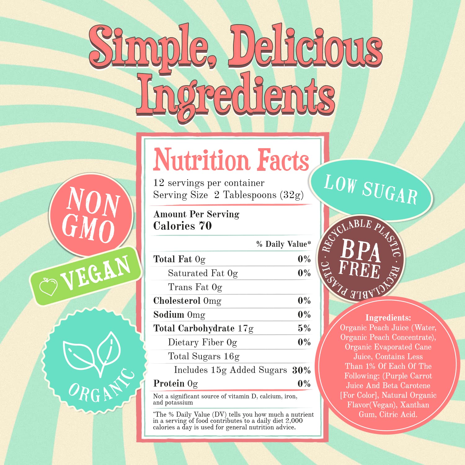 organic-peach-syrup-149oz---natural-fruit-syrups-for-drinks-pancakes-tea-ice-cream---vegan-non-gmo-snow-cone-syrup-4