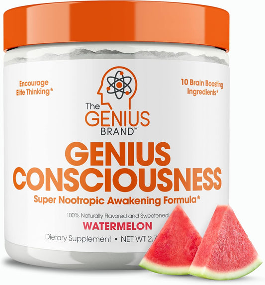 genius-consciousness-watermelon-nootropic-powder-for-focus-memory---brain-supplement-with-alpha-gpc-lions-mane-mushroom---boost-cognitive-function-neuro-energy-1