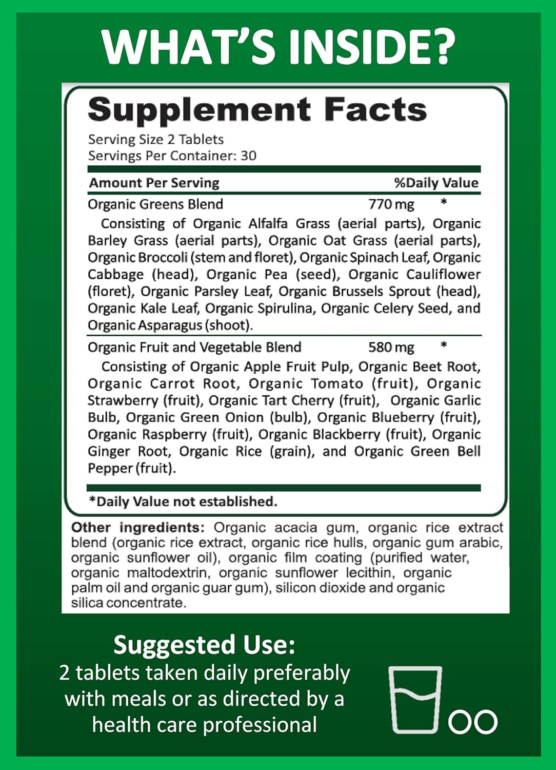 organic-superfood-greens-fruit-and-vegetable-supplement-with-vitamins-antioxidants---alfalfa-beet-root-tart-cherry-for-energy-immunity-gut-health---60-tablets-8