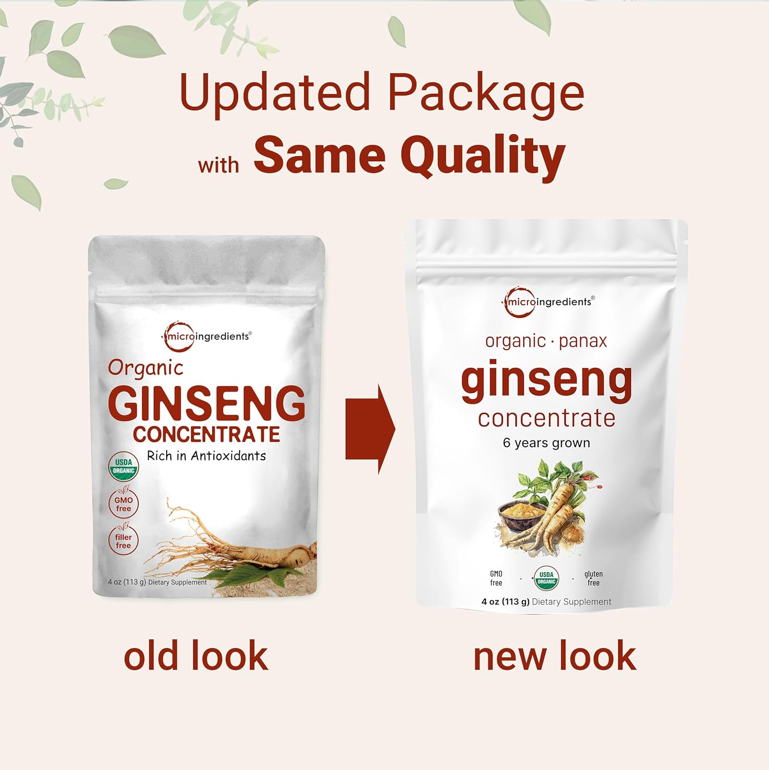 Organic Korean Red Panax Ginseng Root Powder 4 oz - Maximum Strength 200:1 Concentration, High in Active Ginsenosides, Vegan-Friendly Supplement - Espot.com.au