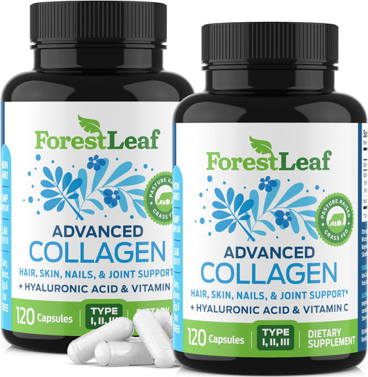 forestleaf-multi-collagen-pills-with-hyaluronic-acid-vitamin-c---hydrolyzed-supplements-for-skin-wrinkles---240-capsules-for-men-and-women-1