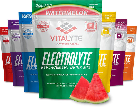 Hydrating Watermelon Electrolyte Powder Mix, Gluten-Free Post-Workout Drink, Isotonic Hydration Powder, 35 oz. Pack - Espot.com.au