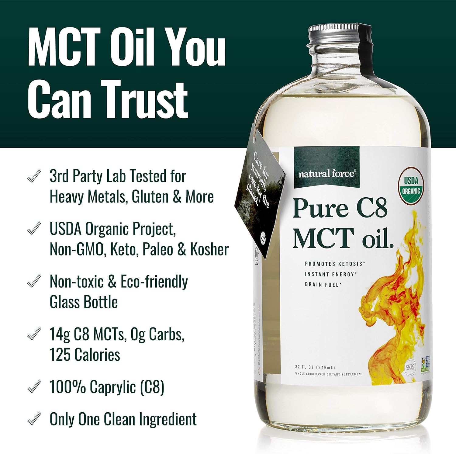 organic-pure-c8-mct-oil-clean-coffee-bundle---non-gmo-keto-paleo-vegan-100-c8-mcts-mold-mycotoxin-free---12-oz-bag-32-oz-glass-bottle-2