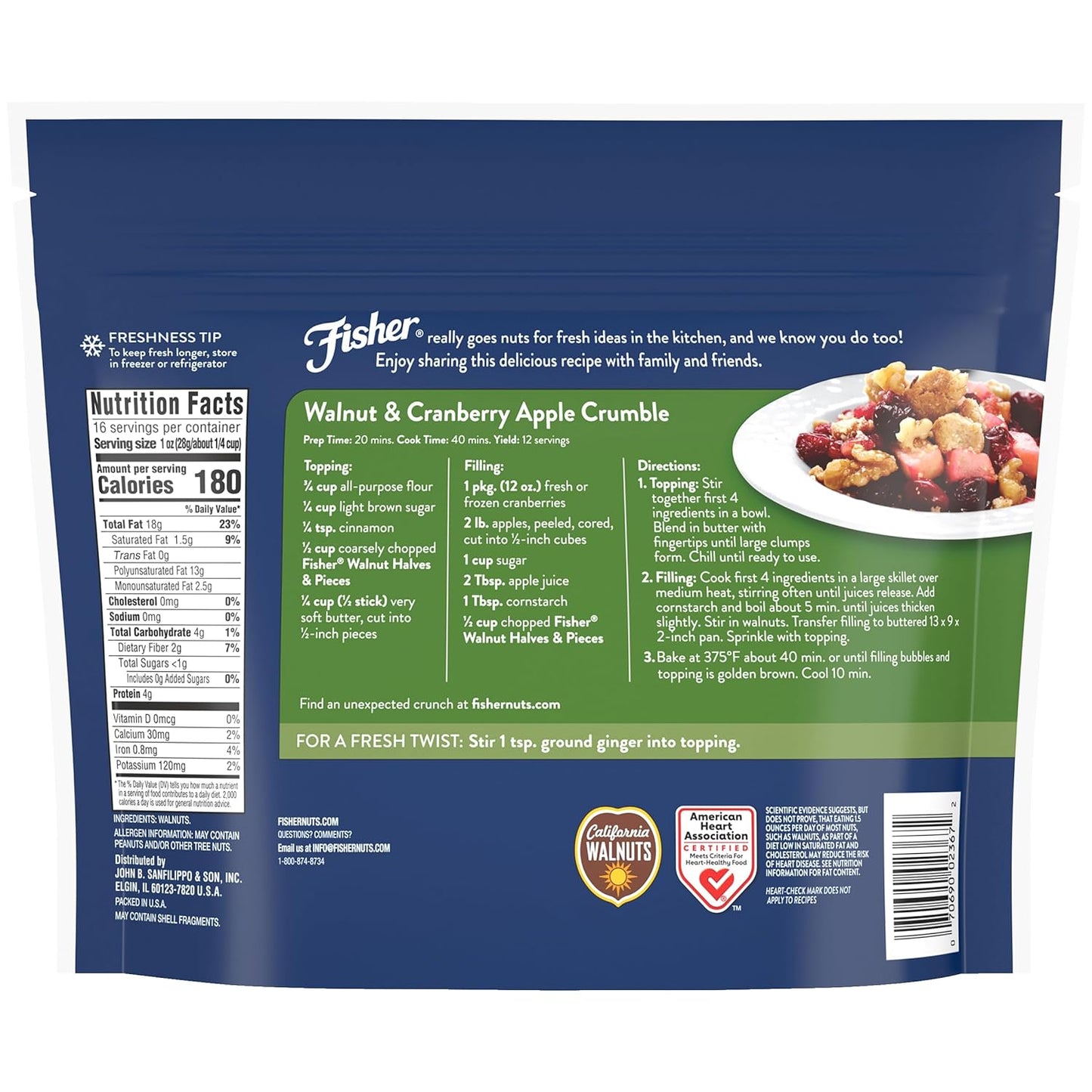 fisher-chefs-naturals-california-walnut-halves-pieces-16-oz---unsalted-for-baking-cooking---resealable-bag---ideal-for-yogurt-cereal---vegan-protein---keto-snack-2