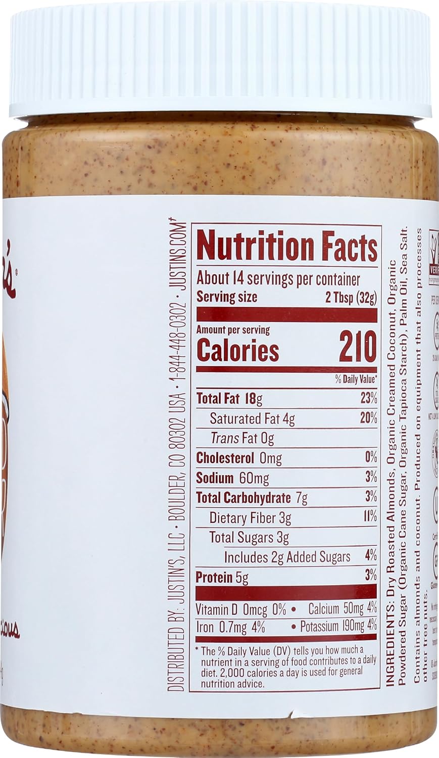 justins-organic-coconut-almond-butter---16oz-jar-non-gmo-gluten-free-kosher-responsibly-sourced-nut-butter---1-lb-jar-7