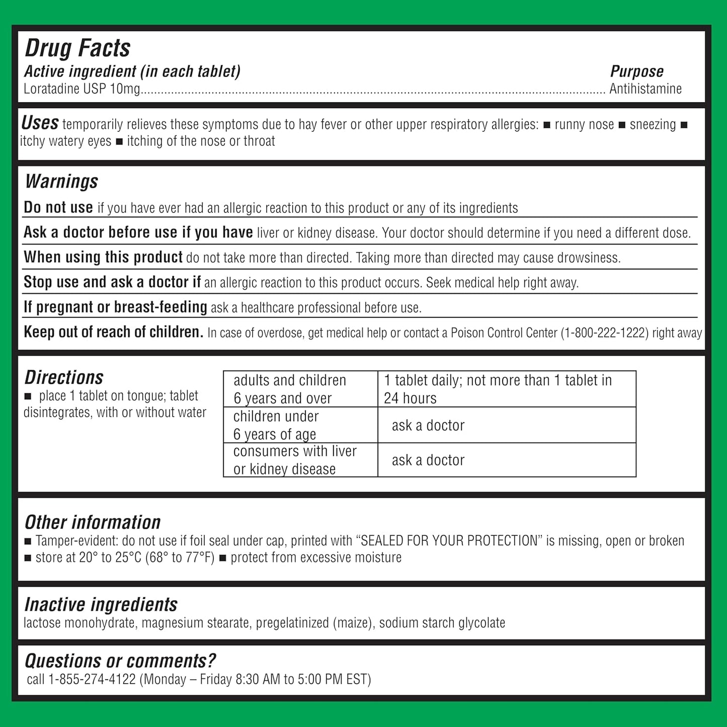 non-drowsy-loratadine-10mg-allergy-relief-tablets---90-count-for-healthy-living-6