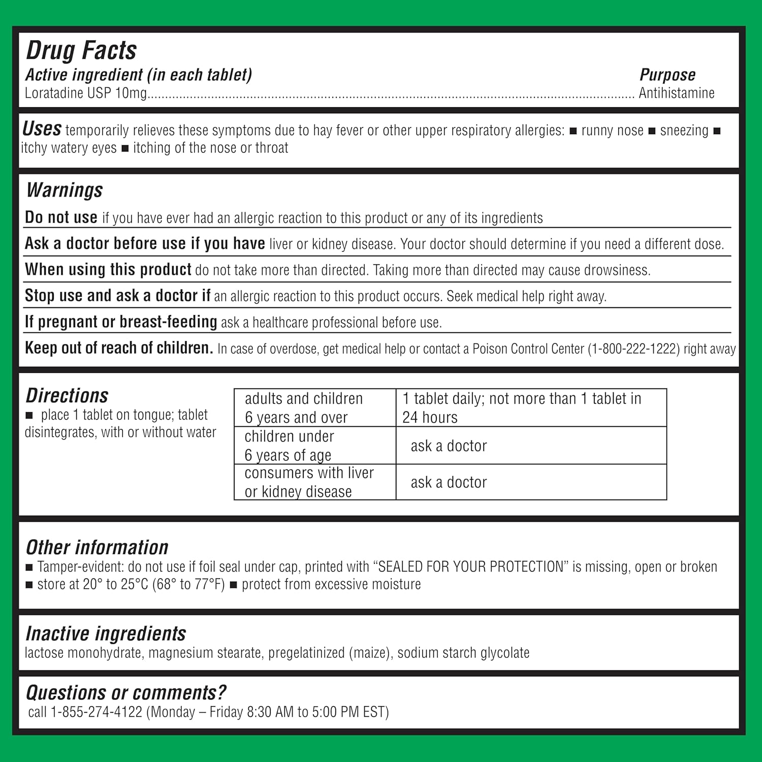 non-drowsy-loratadine-10mg-allergy-relief-tablets---90-count-for-healthy-living-6