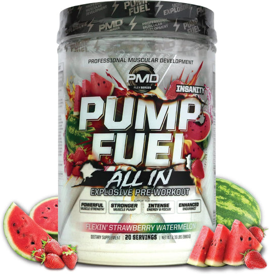 pmd-sports-pump-fuel-all-in-insanity---strawberry-watermelon-pre-workout-powder-for-maximum-energy-focus---ultimate-muscle-pump-supplement-with-creatine-beta-alanine---20-servings-1