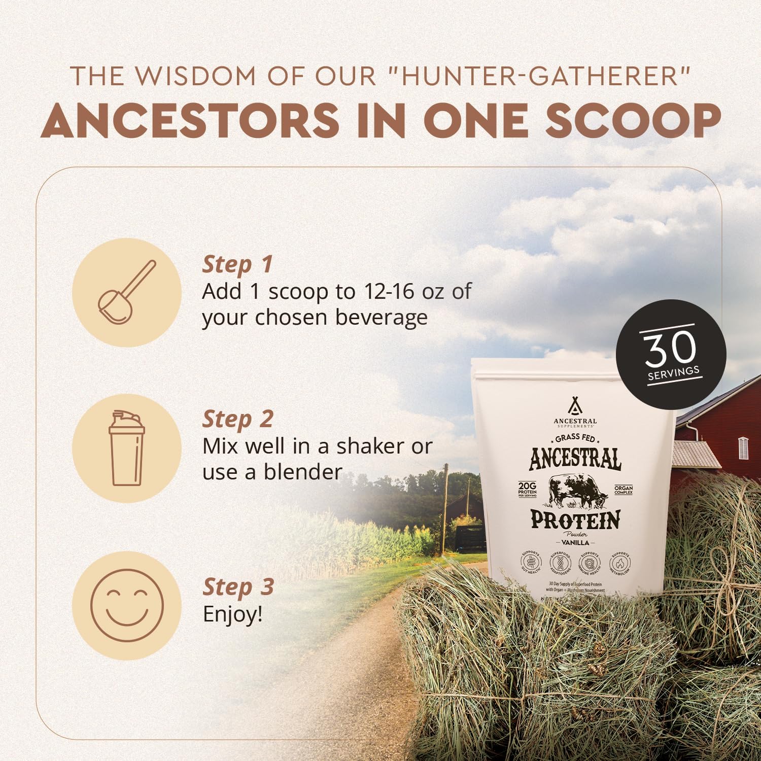 grass-fed-protein-powder-with-beef-bone-broth-vanilla-flavor---high-protein-supplement-with-organic-mushrooms-for-gut-health-20g-protein-per-serving---30-day-supply-7