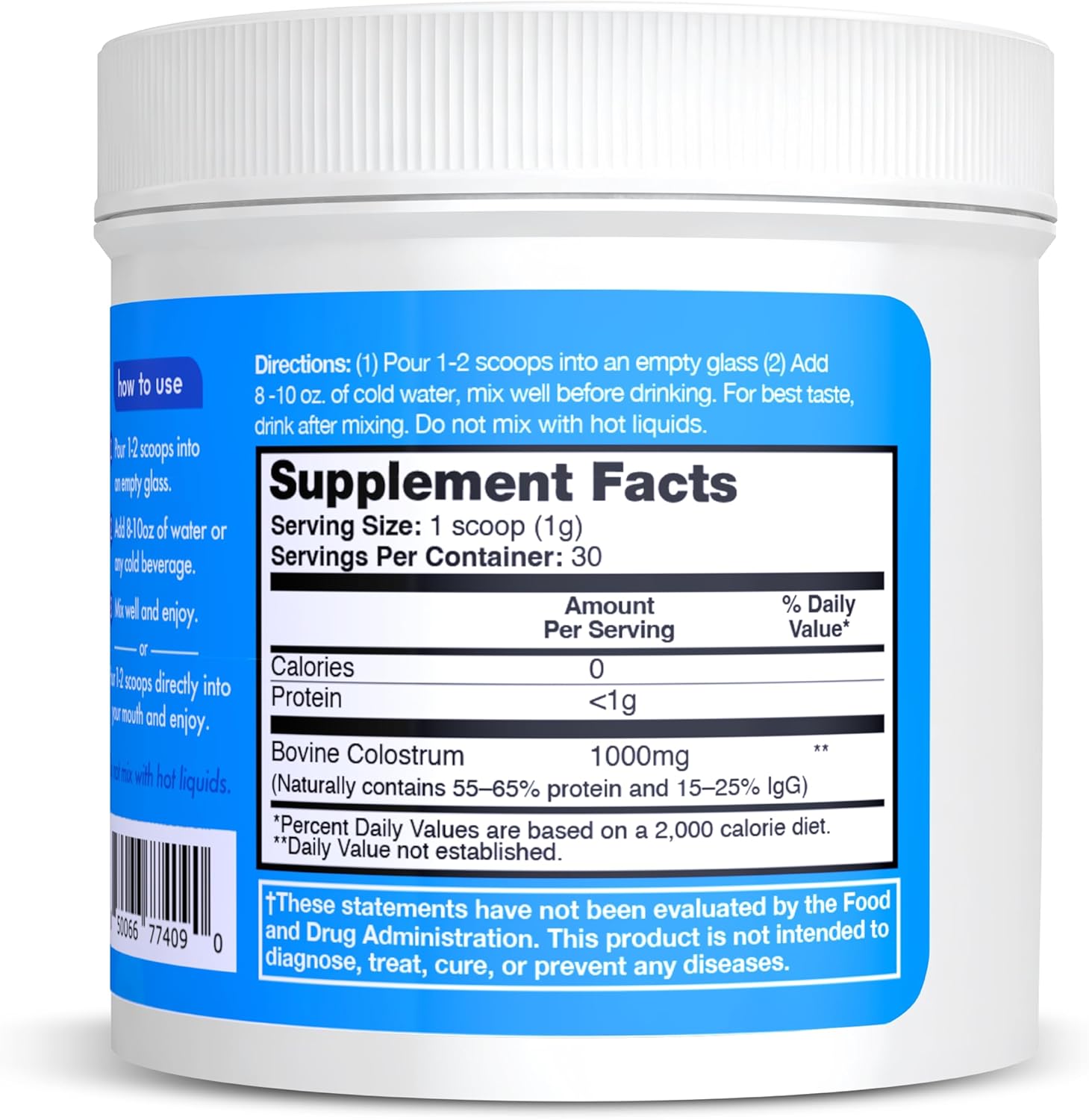premium-bovine-colostrum-powder-supplement-for-gut-health-immune-support---1000mg-superfood-gluten-sugar-free---unflavored---30-servings-6