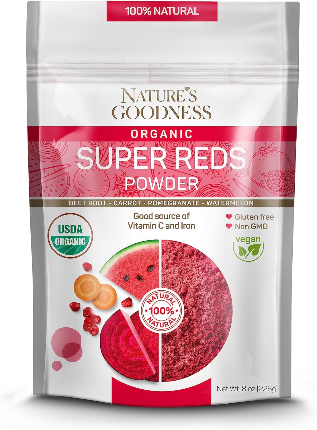 antioxidant-rich-super-reds-powder-with-beet-root-carrot-pomegranate-and-watermelon---energy-boosting-superfood-for-heart-health-and-detox---16-servings-8-oz-1