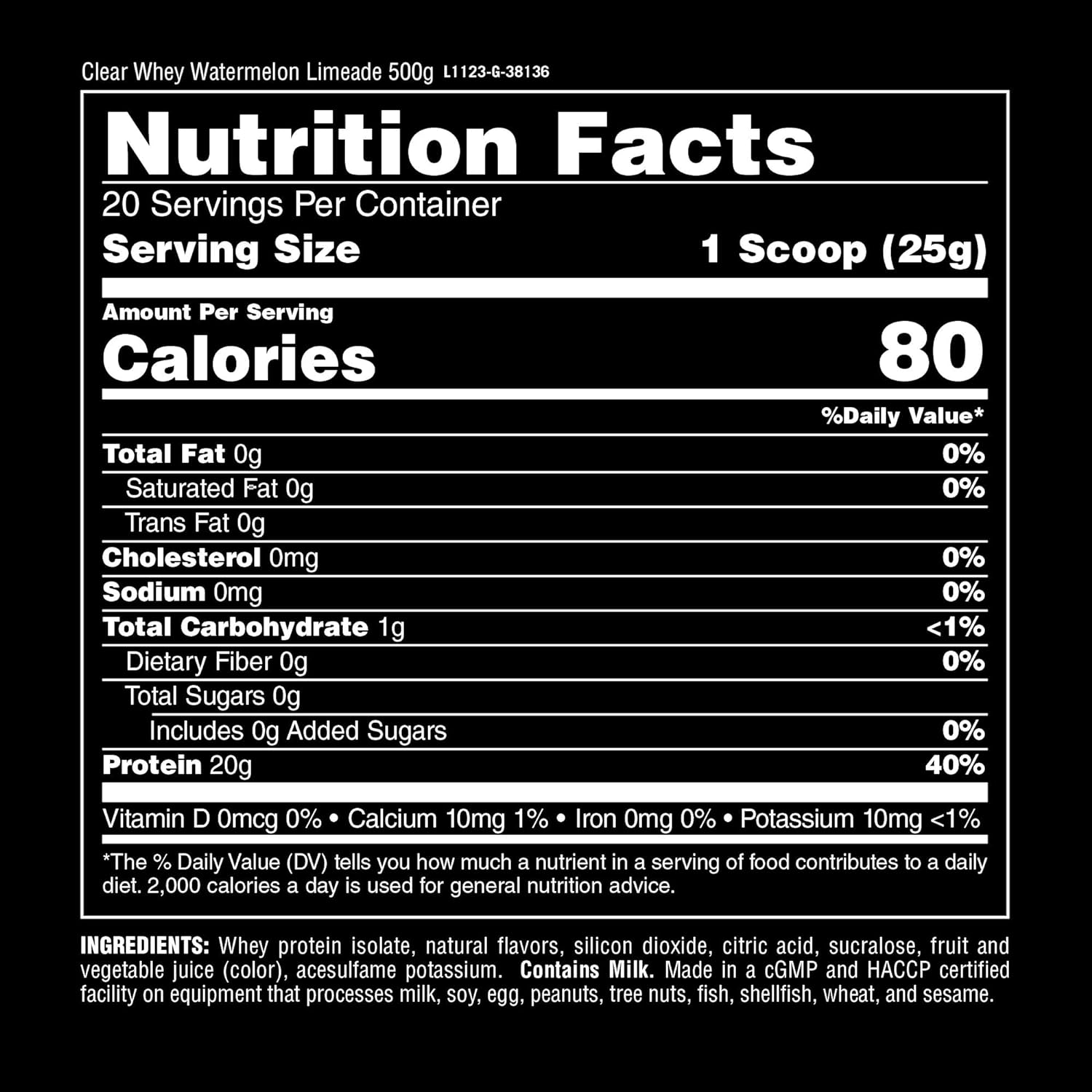 watermelon-limeade-clear-whey-isolate-protein-powder---easy-digestion-5g-bcaa-refreshing-drink-for-men-women-500g-20-servings-3