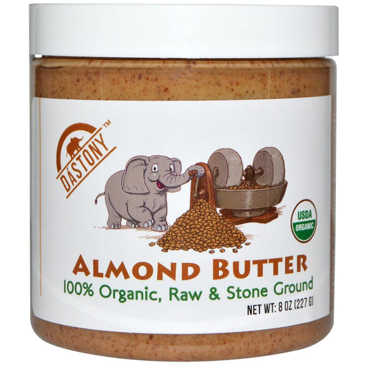 organic-almond-butter-by-dastony---8-oz-227-g-jar---pure-natural-spread-for-healthy-snacking-cooking-1