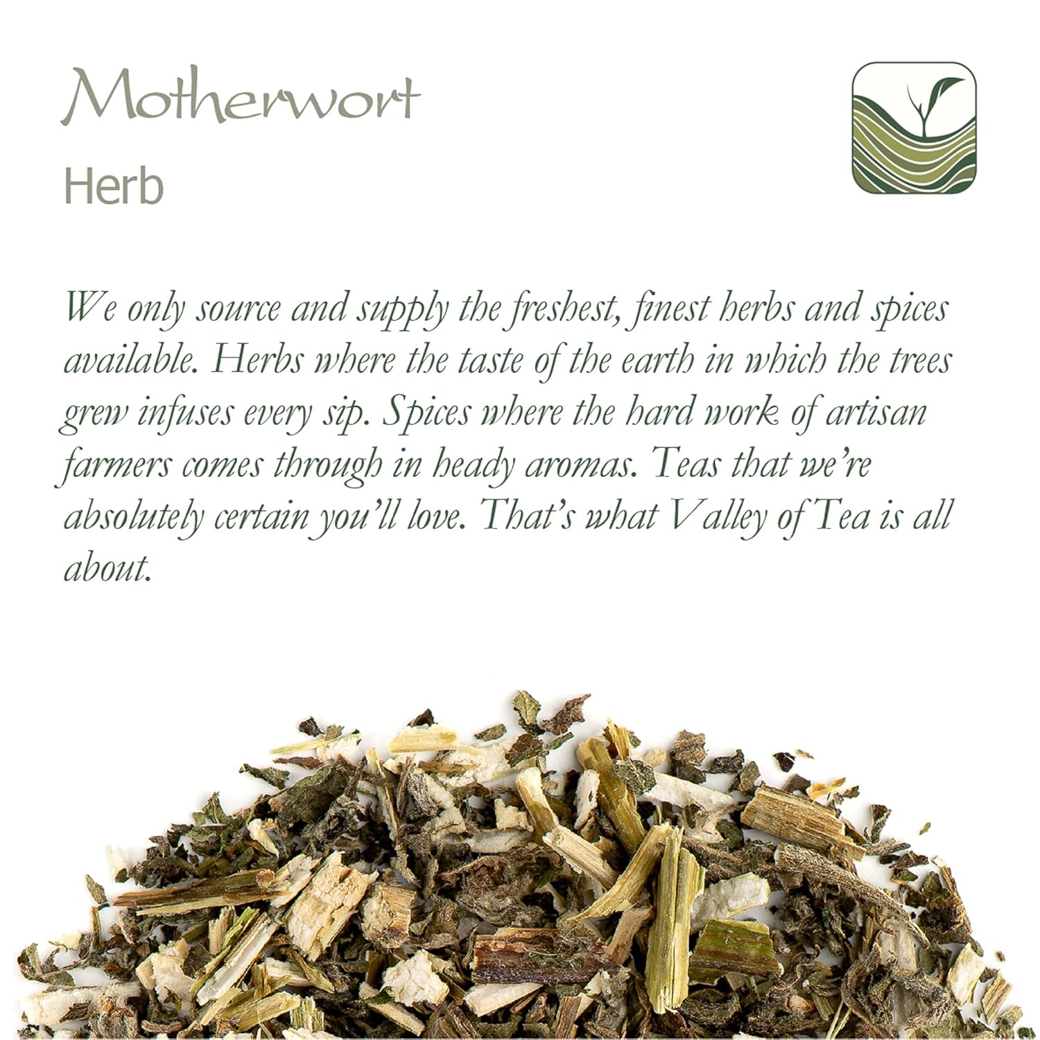 Organic Motherwort Herb Tea - Valley of Tea Dried Herbal Blend for Mothers, Worth the Taste - Espot.com.au