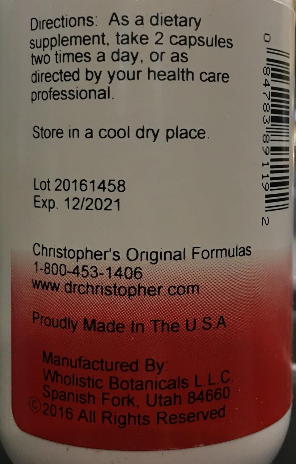 Dr. Christopher's Original Chest Formula - 100 Capsules for Respiratory Health and Wellness - Espot.com.au